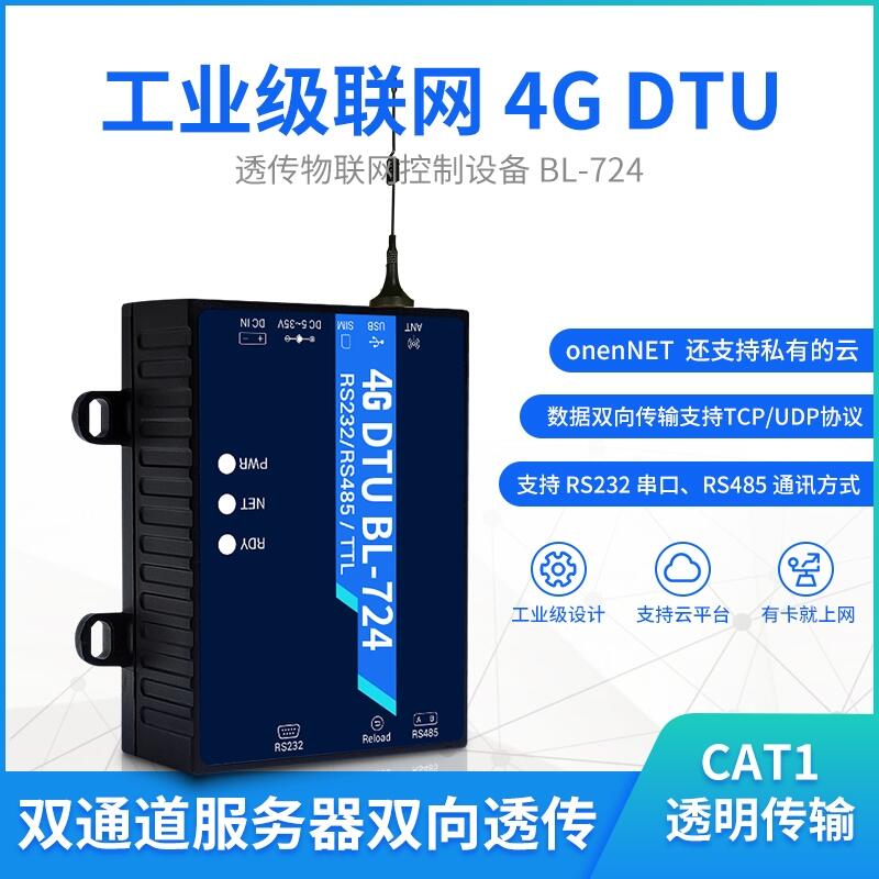 4G DTUģ鹤ҵMQTT͸485ͨѶRS232ͨȫͨCAT4