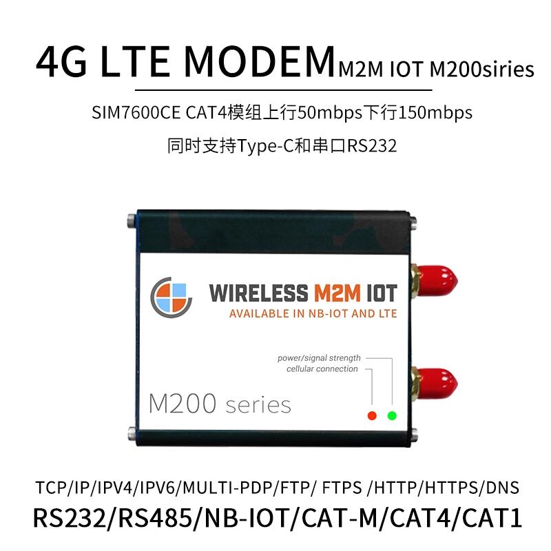 ֻӦ4g LTE modem M200ȫϵRS/232 DB9/15